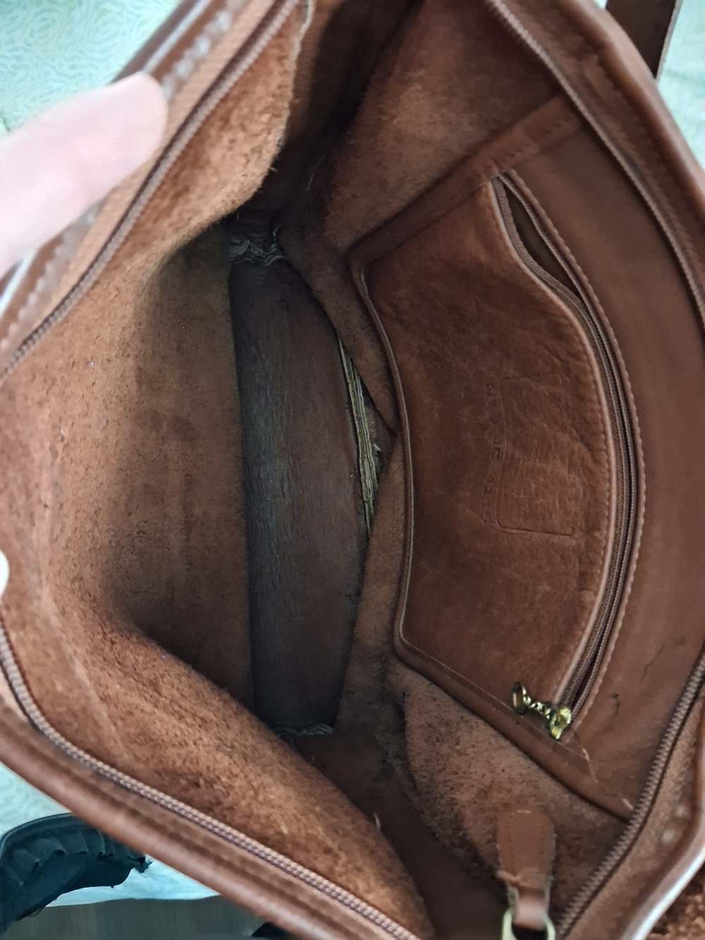 Coach Brown Leather Crossbody Shoulder Bag - Picture 4 of 4